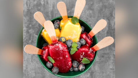 بستنی چوبی میوه ای