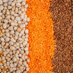 مجوعه عدس قرمز و نخود با برنج خشک