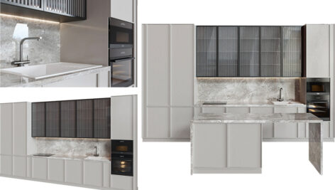 مدل سه بعدی کابینت 18