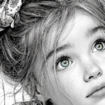 کتاب رنگ‌آمیزی دختر کوچولو و گل‌ها