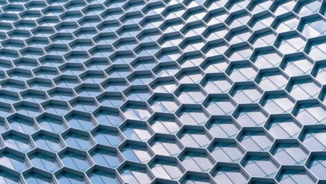 نمای قاب فلزی طرح دار